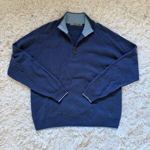 Raffi Cashmere Quarter Zip Sweater